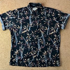 Vintage Mens Hawaiian Bamboo Print shirt